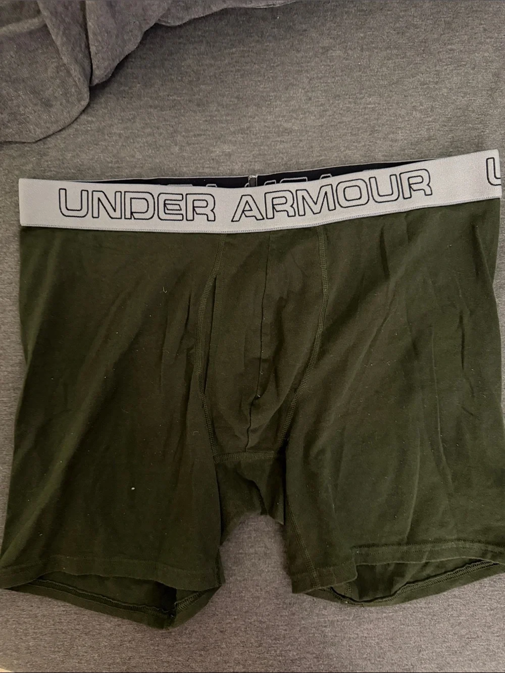 Under Armour Men’s Boxer Briefs - Black & Olive